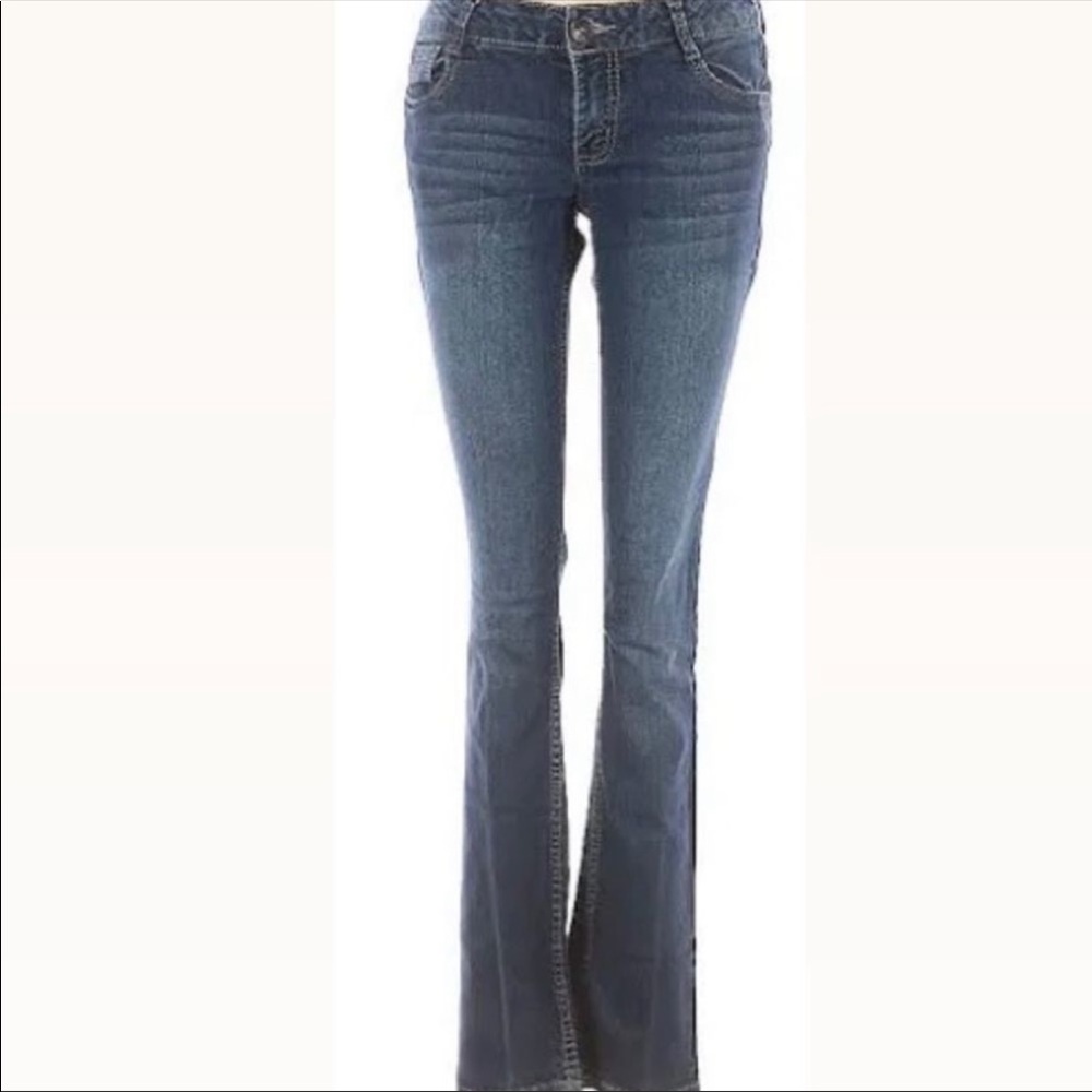 Low Rise Dark Wash Paris Blues Bootcut Jeans